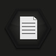 Vector creative icon on black background. Eps10