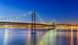 Night View Of Lisbon And Of Th...
