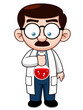 Illustration of Cartoon Scientist
