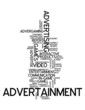 Word Cloud "Advertainment"