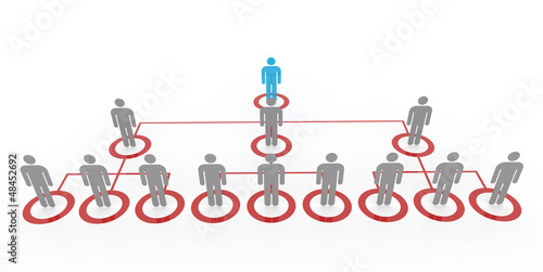 Illustration: 3d illustration of leadership 3d illustration of leadership