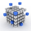 cube assembling from blocks