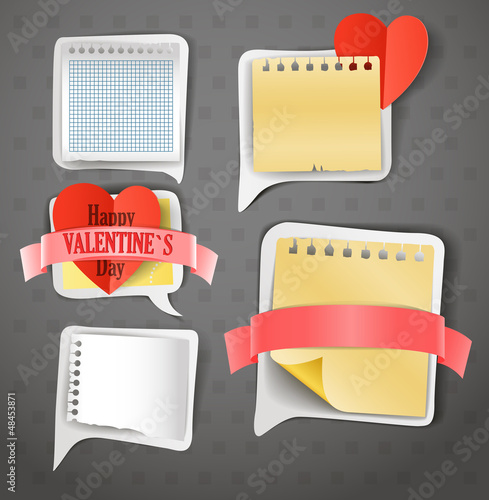 Vector: Paper text bubbles clip-art Paper text bubbles clip-art