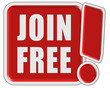 !-Schild rot quad JOIN FREE