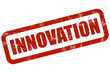 Grunge Stempel rot INNOVATION