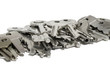 Middle row of diagonal keys