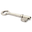 Single key isolated on white background