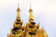 Golden stupas at the Shwedagon Paya, Yangoon, Myanmar