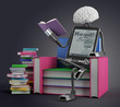 E-Book man reads