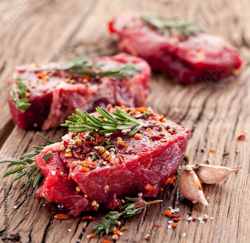 Photo: Beef steak. Beef steak.