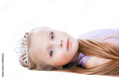 Photo: Beautiful little girl in tiara Beautiful little girl in tiara