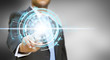 Businessman technology concept