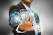 Businessman technology concept