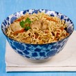 Asian noodles with chicken and soy sauce