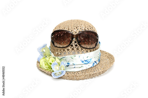 Photo: lady's hat isolated on white background lady's hat isolated on white background