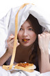 young  girl on diet