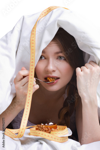 Photo: young girl on diet young girl on diet