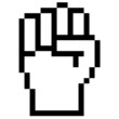 Pixelgrafik Hand - Faust