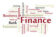 Finance word cloud