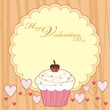 HAPPY VALENTINE DAY CUP CAKE