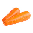 carrots isolated on white background,with clipping path