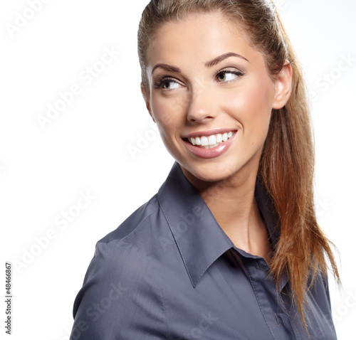 Photo: Beautiful European young businesswoman Beautiful European young businesswoman