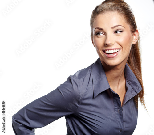 Photo: Beautiful European young businesswoman Beautiful European young businesswoman