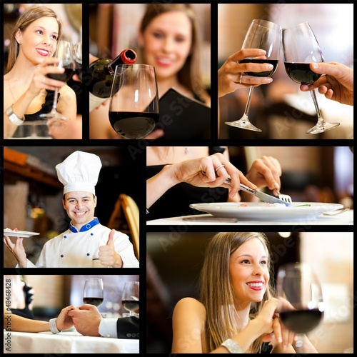 Photo: Restaurant people composition Restaurant people composition
