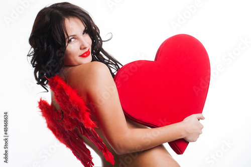 Photo: Girl with red wings Girl with red wings
