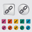 Link single icon. Vector illustration.