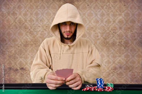 Photo: Poker player Poker player