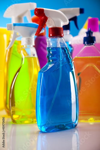 Photo: Set of cleaning products Set of cleaning products