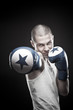 Young strong boxer