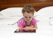 baby with touch pad
