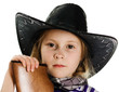 Photo: girl in black hat cowboy girl in black hat cowboy