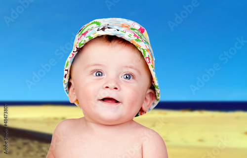 Photo: Beautiful blond babe with blue eyes Beautiful blond babe with blue eyes