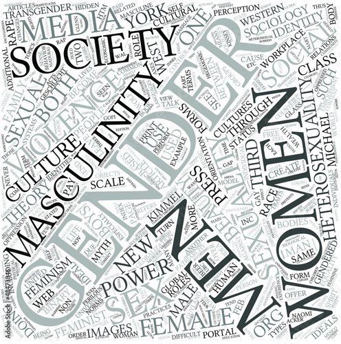 Vector: Sociology of gender Disciplines Concept Sociology of gender Disciplines Concept