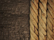 rope on wood