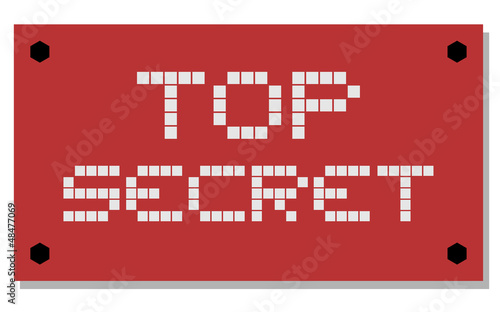 Vector: Top secret sign Top secret sign