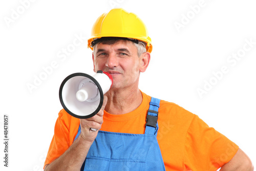 Photo: Construction superintendent directs repair isolated Construction superintendent directs repair isolated