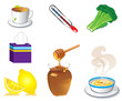 Vector: Sick Cold Flu Icons Sick Cold Flu Icons