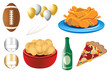 Vector: Superbowl Football Icons Superbowl Football Icons