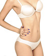 Portrait of Beautiful Fashion Slim Healthy Woman Perfect