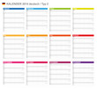 Kalender 2014 farbig Typ B