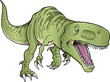 Tyrannosaurus Dinosaur Vector Illustration