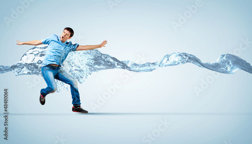 Photo: Modern style dancer posing Modern style dancer posing