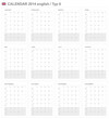 Calendar 2014 english Typ F