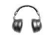 black headphone