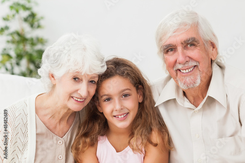 Photo: Grandparents with grandaughter Grandparents with grandaughter