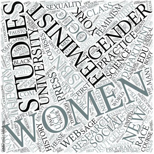 Vector: Women studies Disciplines Concept Women studies Disciplines Concept